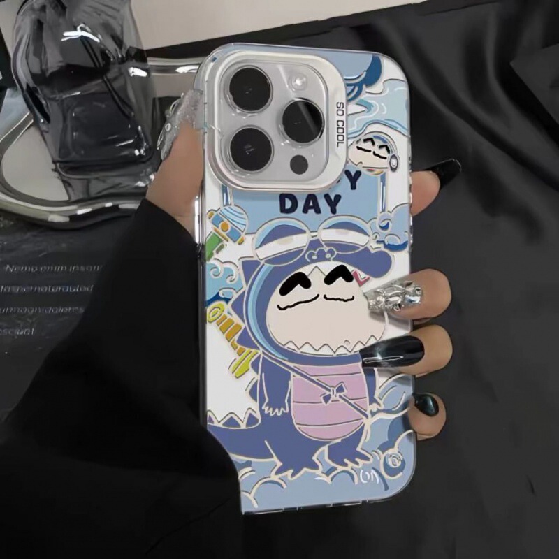 アニメ恐竜しんちゃんアップル12携帯ケースiPhone13promax新商品11/14/15潮金7/8/xs|undefined