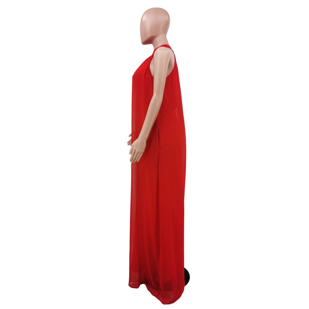 350g Weight Full Length Pants Length Polyester, Chiffon Fabric Type Mid Waist Waist Line Jumpsuits Pants Type Inelastic Elasticity Holiday, Family Gathering, Tea Party Occasion Loose Fit Type Solid Color Pattern Summer, Spring Season Women's Gender Simple Style, Classic Style Style Women's Holiday Family Gathering Tea Party Simple Style Classic Style Solid Color Full Length Jumpsuits 38