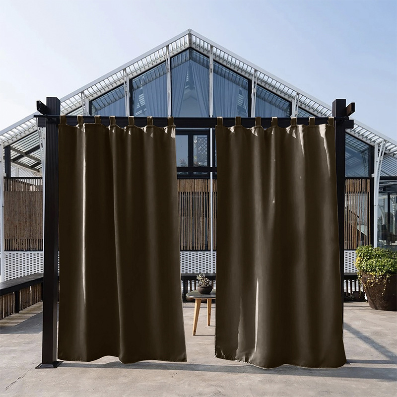 Cortinas terminadas para dropshipping transfronterizo, cortinas impermeables y resistentes a la lluvia de alta precisión, cortinas para exteriores, balcones, cenadores, parasoles y cortinas opacas. image 11