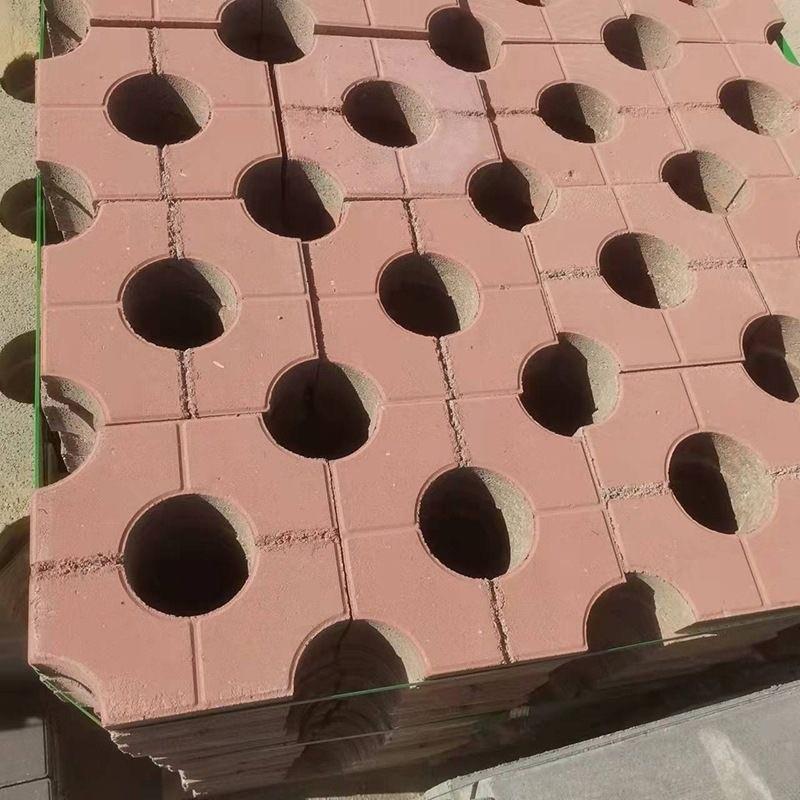 浙江嘉兴圆孔砖中孔砖五孔砖植草砖停车位砖广场砖护坡砖环保生态