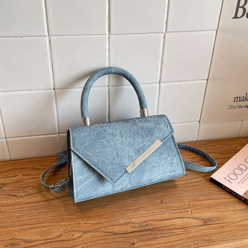 Blue Women's Versatile Crossbody Bag Small Square Shoulder Bag_voghion.com