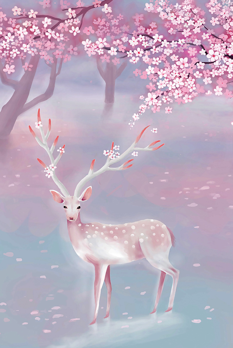 복숭아 꽃 엘크