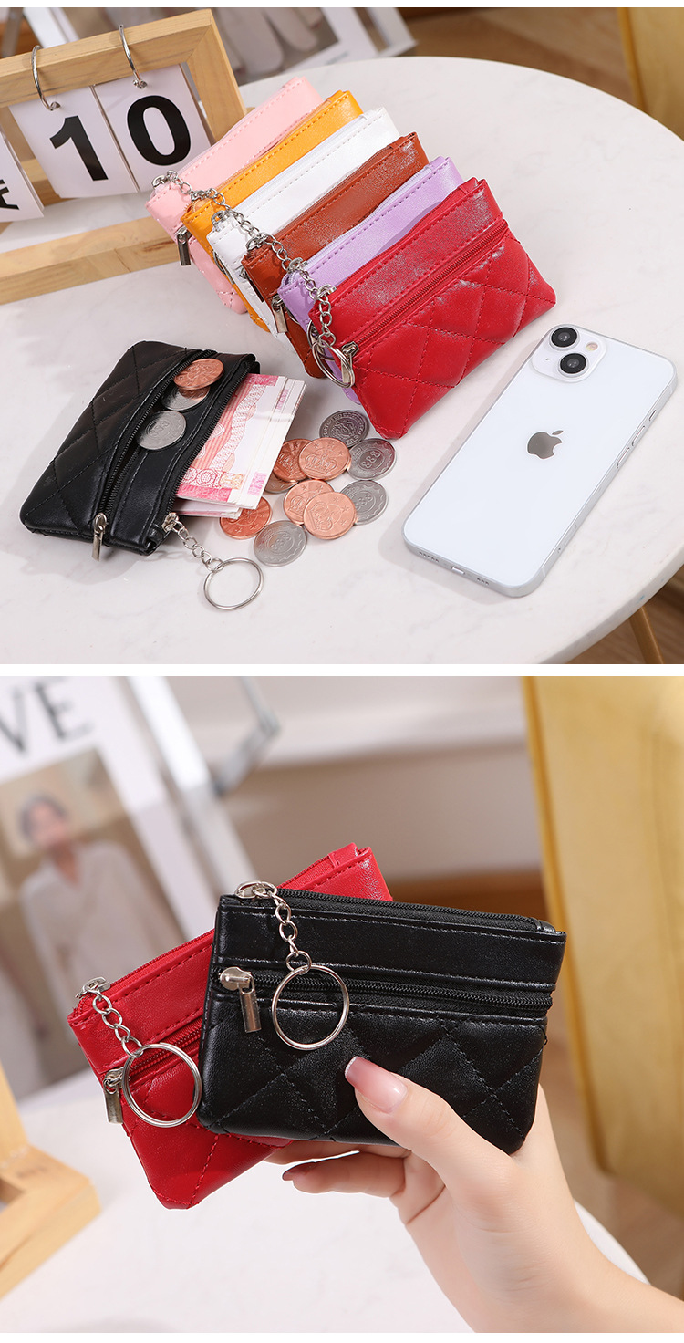 Women's Solid Color Pu Leather Zipper Wallets display picture 7