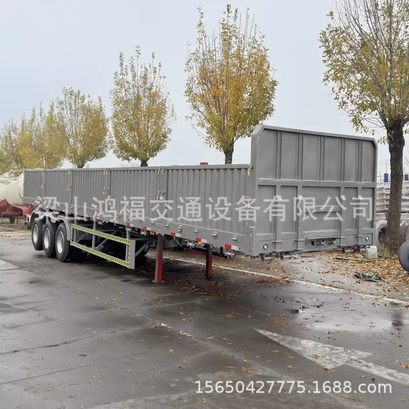 销售侧翻自卸半挂车 厢式牵引挂车 轻型仓栏半挂车 砂石料侧翻