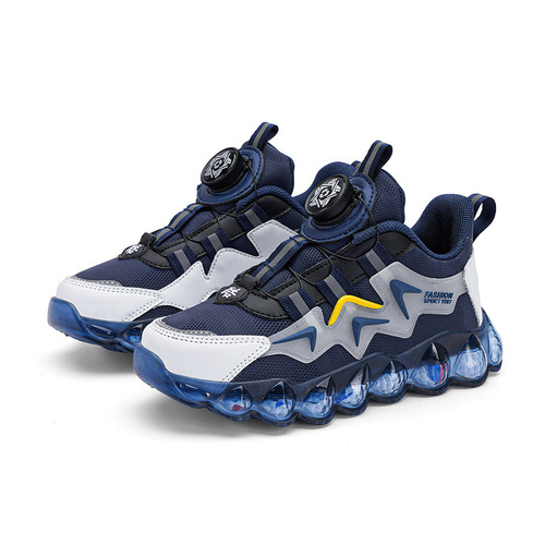 Children's Sport Shoes, Father's Shoes, Boys' Rotating Button  Model, Breathable, Medium to Large Children's Shoes, New Spring and Autumn Student Shoes