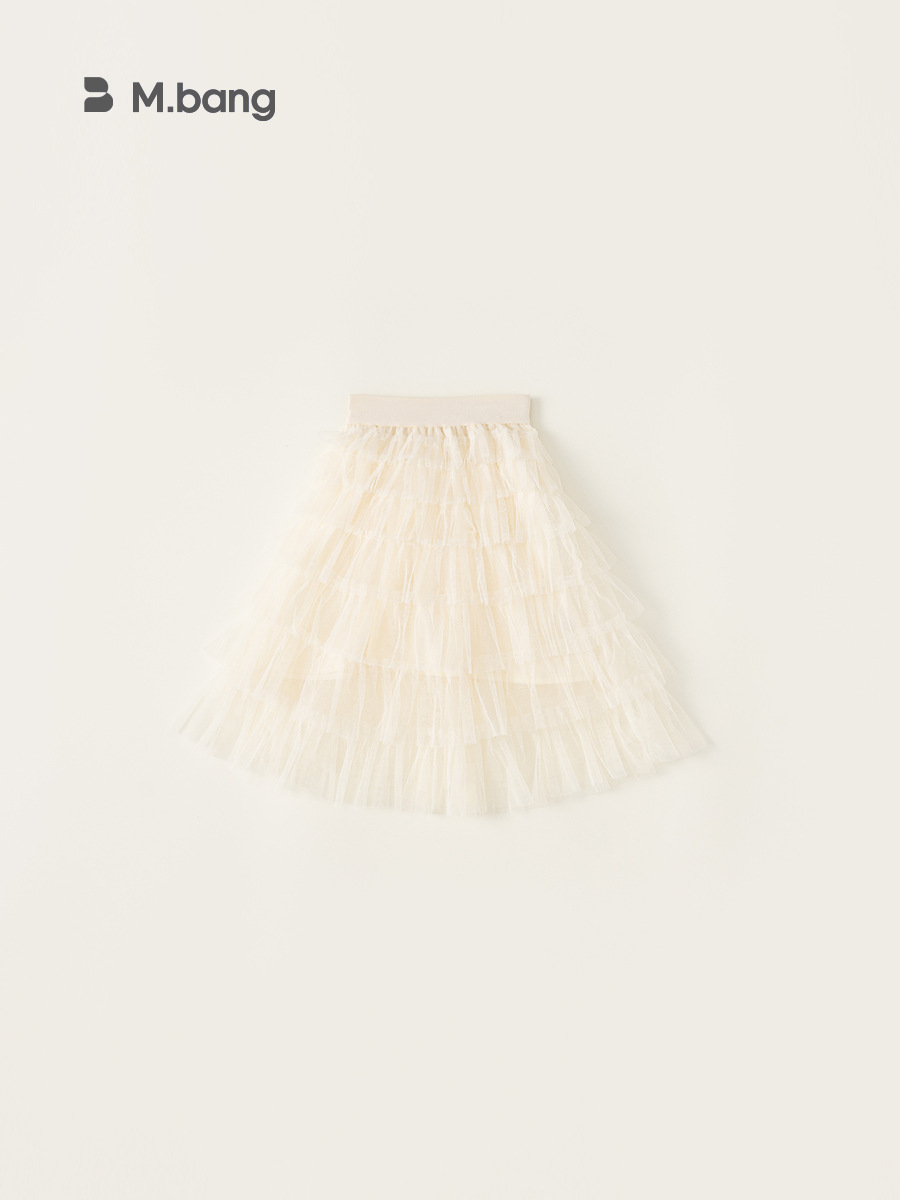 Youbao ropa para niños niñas falda de pastel de verano niña bebé color sólido falda larga dulce falda de princesa de malla para niños falda de media longitud