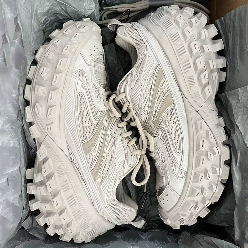 Жареная улица парижская шинная обувь для папы мужская и женская обувь 2025 новая повседневная пара спортивная обувь дуриан с толстой подошвой обувь