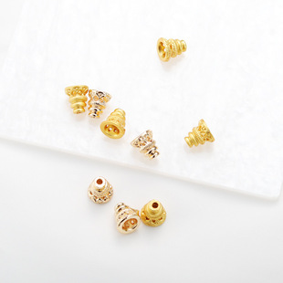 18K����ɫ����ͨ�����^�ʹ�8mm���ñ����diy�ֹ��Ʒ�������