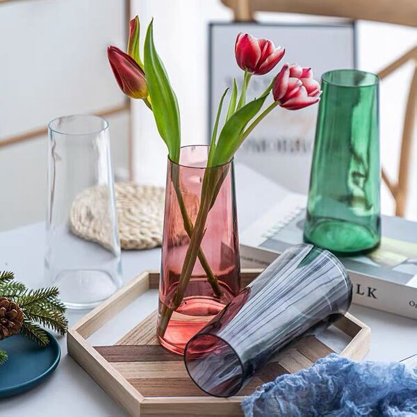 Creative transparent glass brand decorations for living room