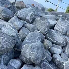 景观泰山石假山 花纹石批发雅安石 庭院草坪石摆放厂家供应