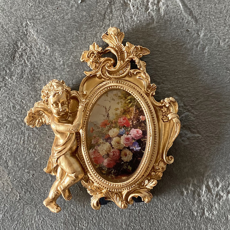 European-Style Golden Angel Resin Photo Frame Picture Frame Tabletop Relief Carving Creative Wall Hanging Wedding Celebration Restaurant Photo Frame European-Style Golden Angel Resin Photo Frame Picture Frame Tabletop Relief Carving Creative Wall Hanging Wedding Celebration Restaurant Photo Frame