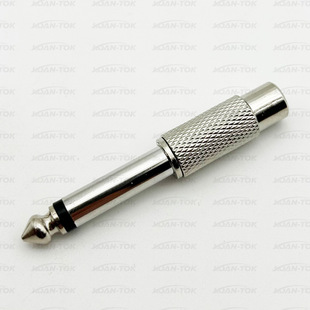 6.5 turn AV Lotus head 6.35 turn RCA Lotus female adapter mixer microphone audio conversion plug