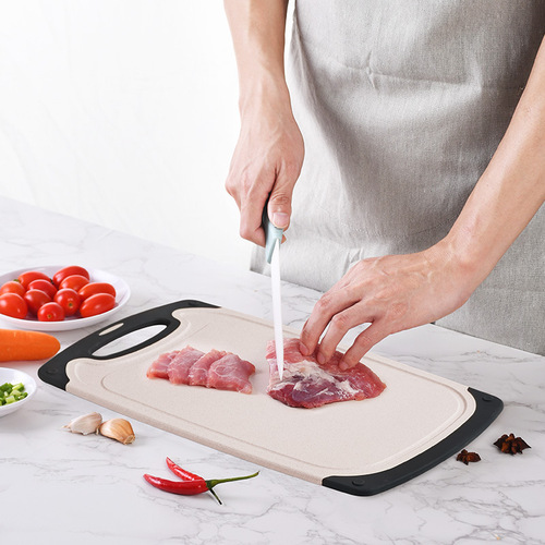 Commercial Kitchen Wheat Straw Cutting Board Home Kitchen Cutting Board Fruit Cutting Board Thick Plastic Cutting Board Slab Cutting Board