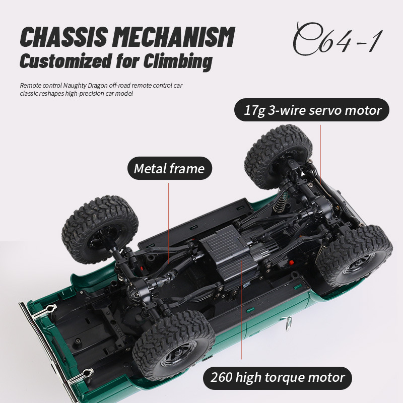 Off-road four wheel drive SUV, toy, car model, can climb, scale 1:16, remote control 2