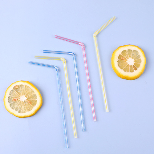 Japanese bendable straws individually packaged disposable bendable drinks milk tea plastic straws for pregnant women and children
