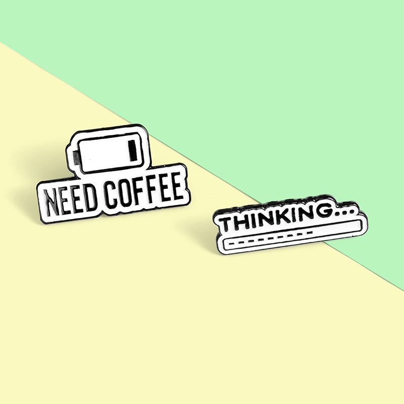 Fashion Pin Letter Alloy Stoving Varnish Unisex Brooches display picture 2