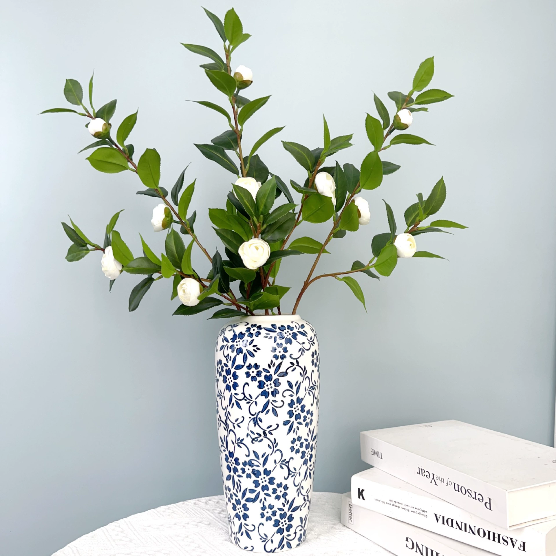 Моделирование камелии, чайного фрукта, чайного розового чайного бутона, новый китайский домашний декор, шелковый цветок, гостиная с семенами чая с фруктами