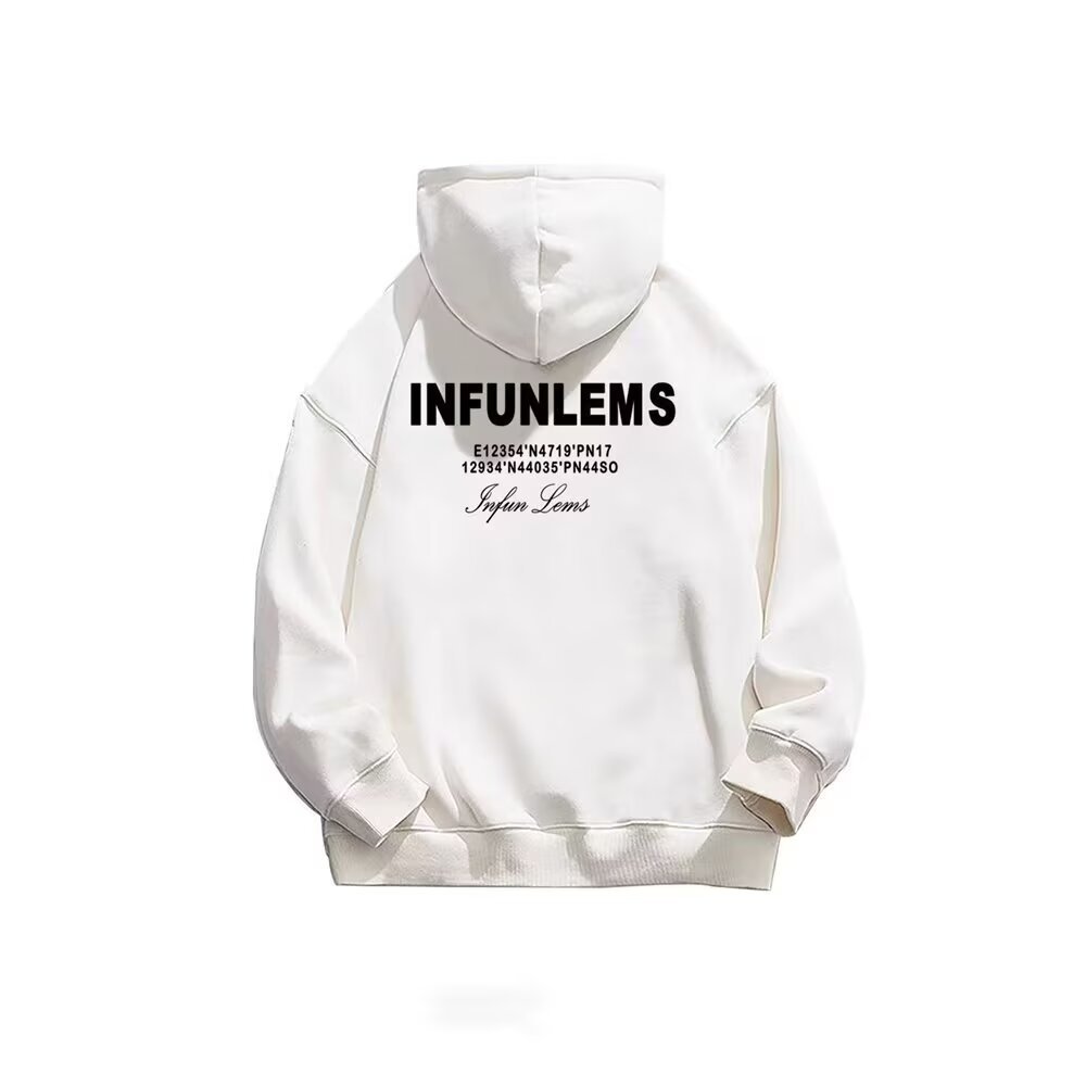 帽子付きのパーカーのメンズの新型秋冬のベルベットの保温アメリカのファッションブランドのアルファベットのプリントの学生は服のコートに行きます。