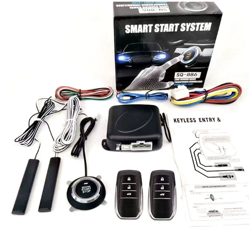 Запуск двигателя одним нажатием SQ886-X5, бесключевой доступ, кнопка запуска/остановки