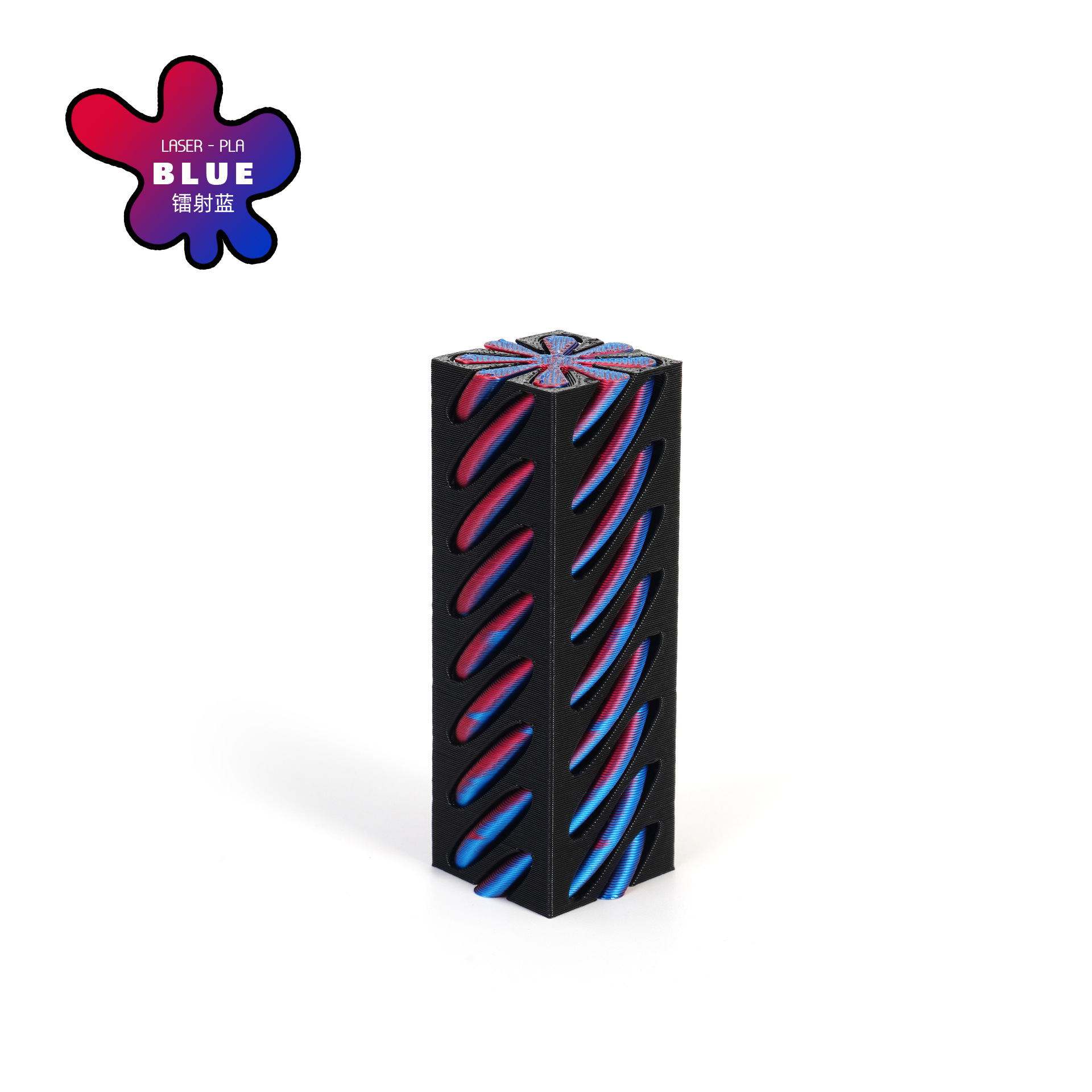 Explosiones transfronterizas de impresión 3D columna cuadrada giratoria de empuje de descompresión juguetes de regalo creativo fábrica directa juguetes de impresión 3D