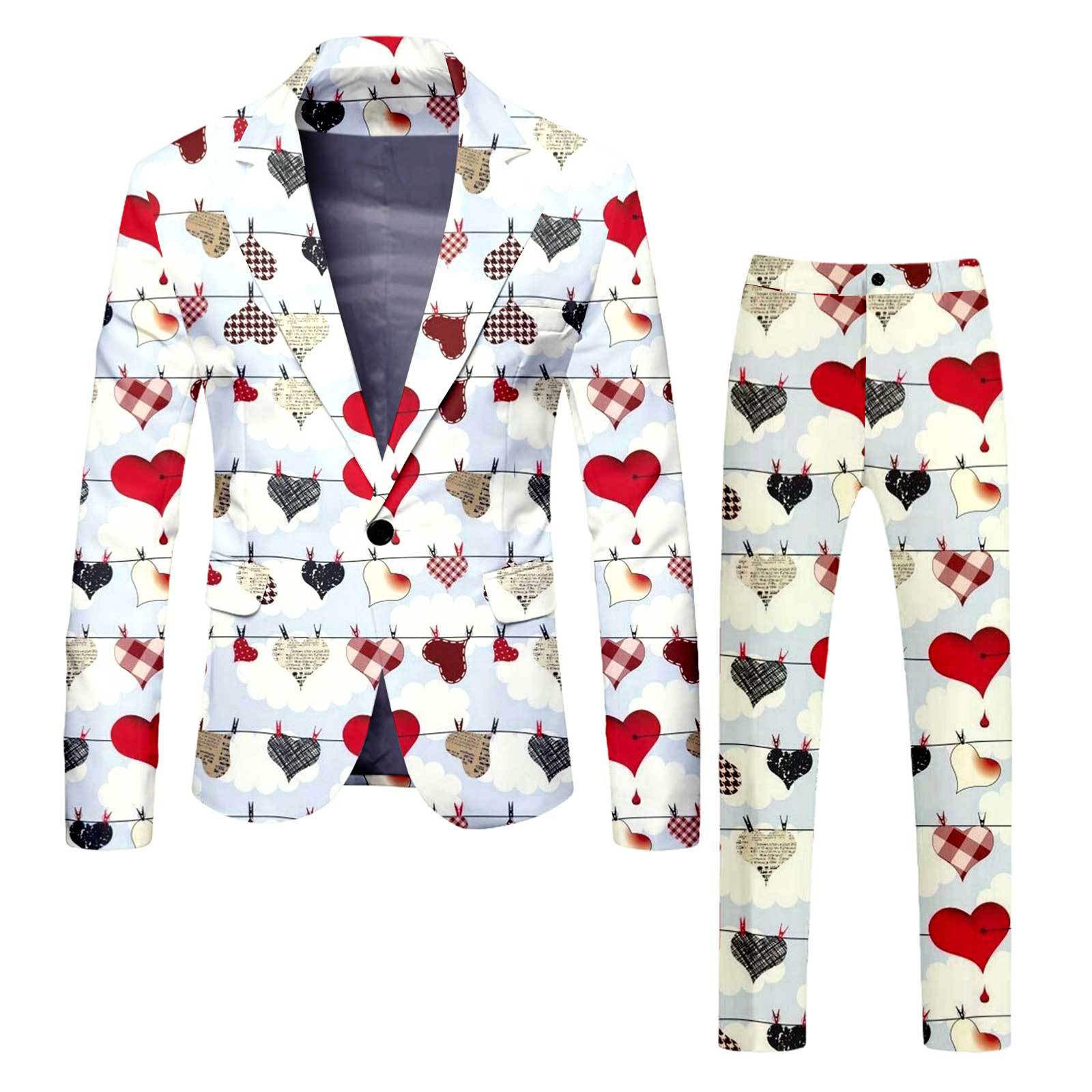 Serie del día de San Valentín traje de hombre transfronterizo traje ligero negocio diario abrigo a juego ropa de hombre fuente mayorista