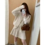 新款秋冬蕾丝拼接两件套