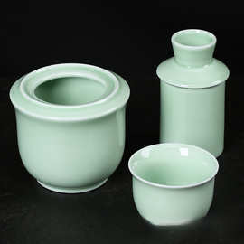 盛邦荣温酒器烫酒壶家用陶瓷温酒壶暖酒热酒壶老式酒具套装 黄酒