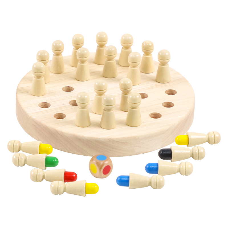 La educación temprana de los niños directos de la fábrica dos en uno solo noble juego de memoria de ajedrez juguetes educativos de escritorio interactivos entre padres e hijos