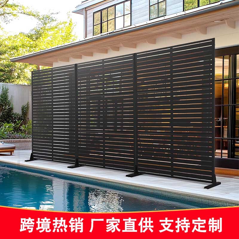 Outdoor Decoration Privacy Fence Screen Metal Fence Balcony Terrace Fence Panel Metal Screen Partition