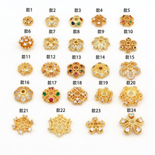 �Ƕ�ʯ��ɫ14k����18k��Ƭ��ñ�����diy�ֹ��Ʒ�����C21