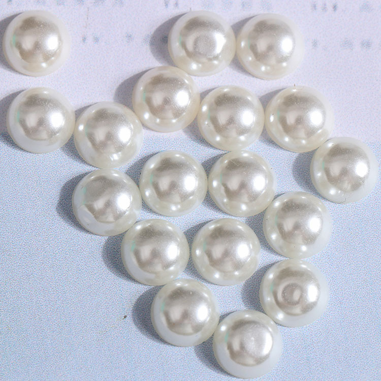 ABS imitación de perlas de fondo plano perlas de forma especial amor flocos de nieve DIY móvil belleza material de decoración de Navidad