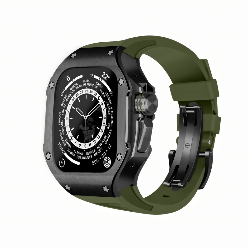 Para iwatch ultra49 reloj correa de Apple Correa protectora Shell 316L Acero inoxidable Richard cambiado al traje