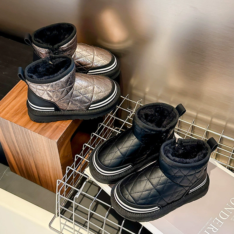 Детские снегоступы 2024 зимние новые хлопковые ботинки для мальчиков