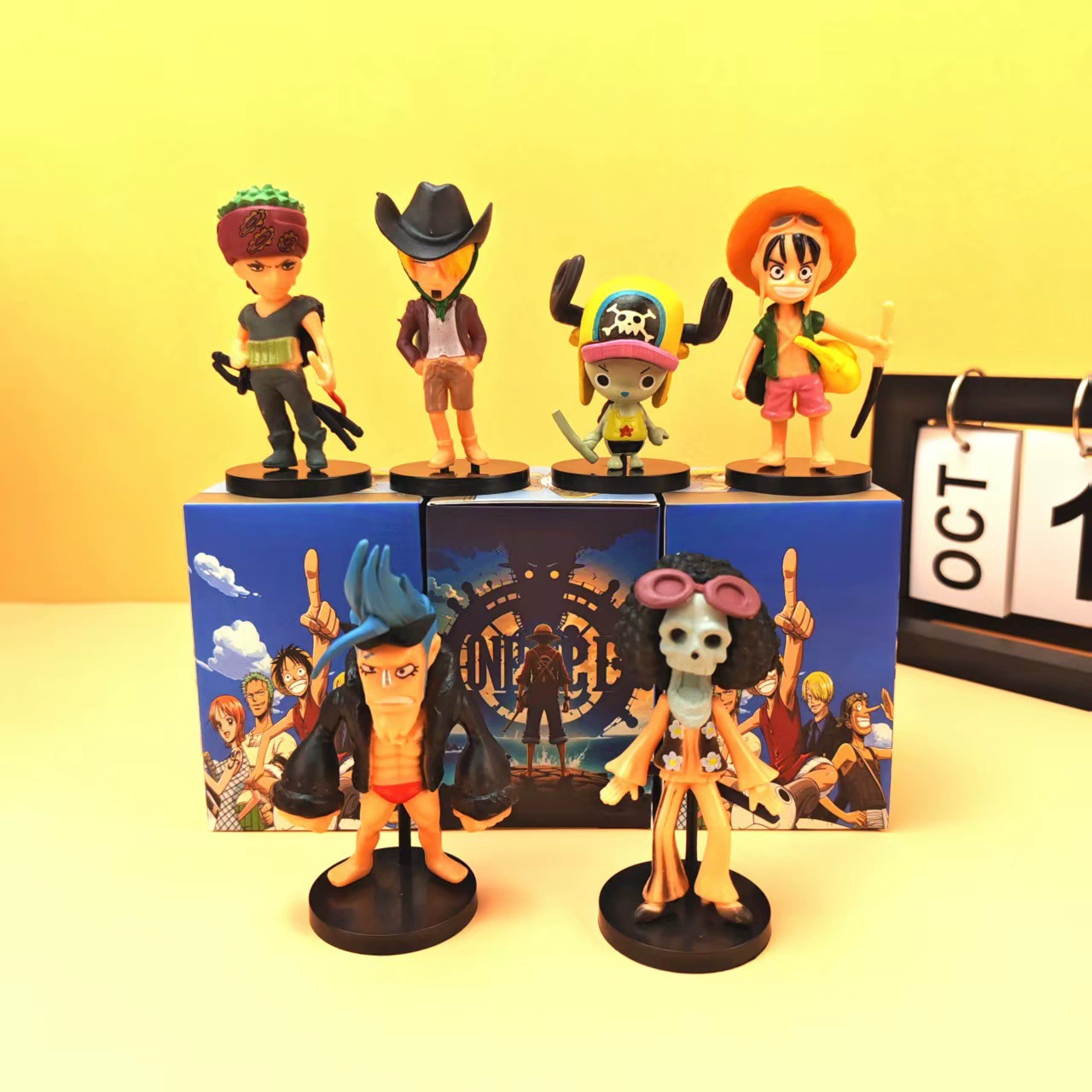 Хит продаж: фигурки One Piece, двумерные фигурки, слеп-боксы, куклы Луффи, детские маленькие подарки, слеп-бокс игрушки