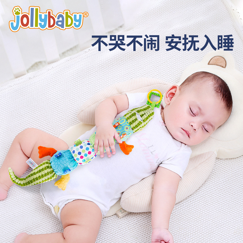 Jollybaby Baby Toy Crocodile Height Chart Baby Play Cuddle Toy Soothing Toy Rattles Early Learning Toy