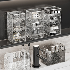 Mirror cabinet storage box, storage rack, cosmetic organizer, bathroom and toilet storage, lipsticks and jewelry desk organizer