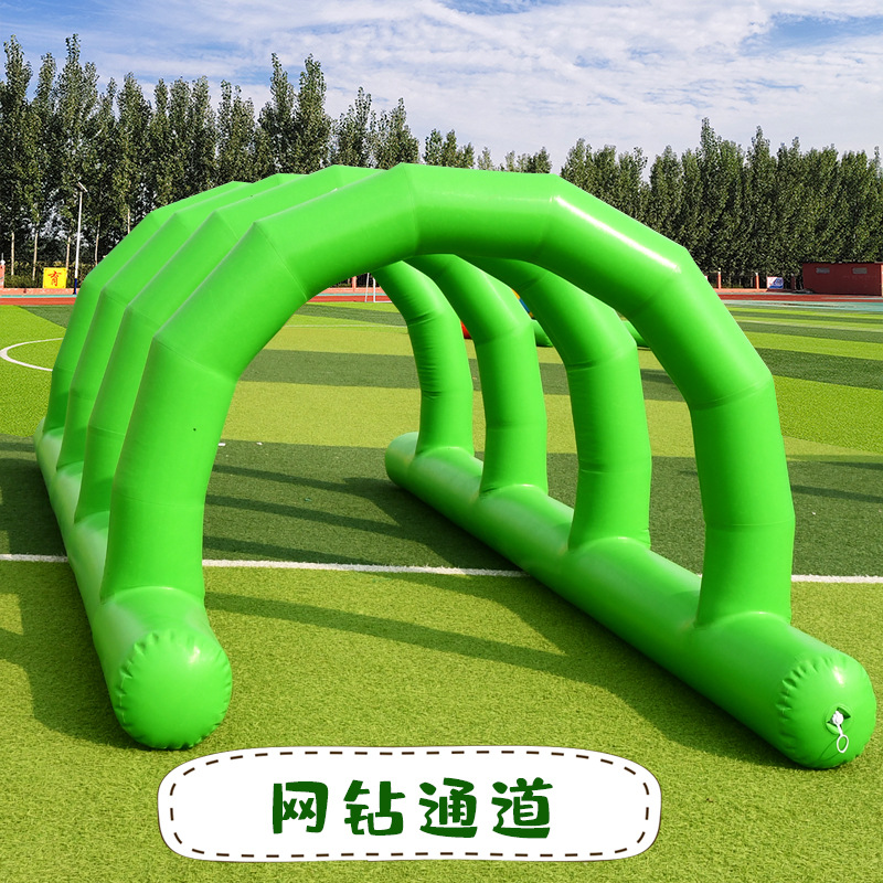 Set inflable de obstáculos deportivos para actividades familiares al aire libre