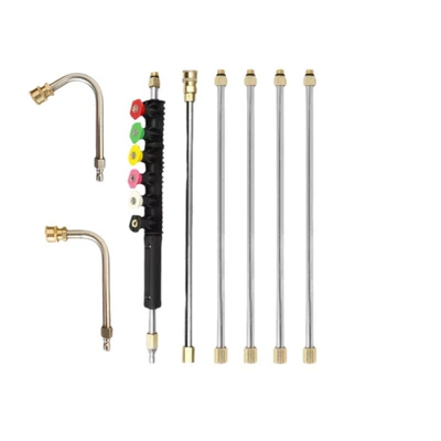 Water Gun Extension Rod 8-Piece: High pressure car wash water gun