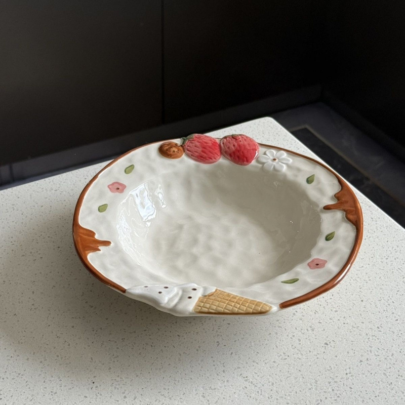 High-quality, stylish, and charming ceramic tableware set featuring embossed designs, perfect for home use, couples, and includes soup bowls, apple bowls, noodle bowls, and rice bowls High-quality, stylish, and charming ceramic tableware set featuring embossed designs, perfect for home use, couples, and includes soup bowls, apple bowls, noodle bowls, and rice bowls