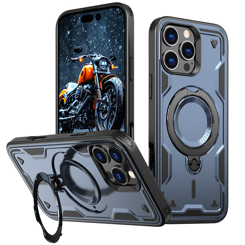 Amazon クロスボーダー Tianhuan 携帯電話ケース iPhone16ProMax 磁気回転スタンド 16E 保護カバーに適しています|undefined