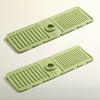 Two-pack [green + green] foldable and standable + drains water without accumulating water