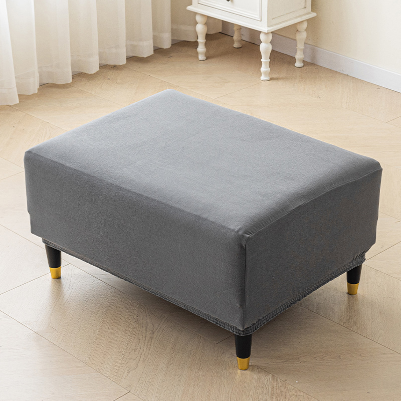 Transfronterizos para sofá cubierta de pedal gruesa doble cubierta de sofá de terciopelo casero cubierta de taburete de pedal cubierta de cubierta