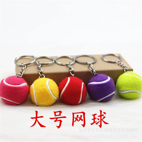 Big tennis keychain