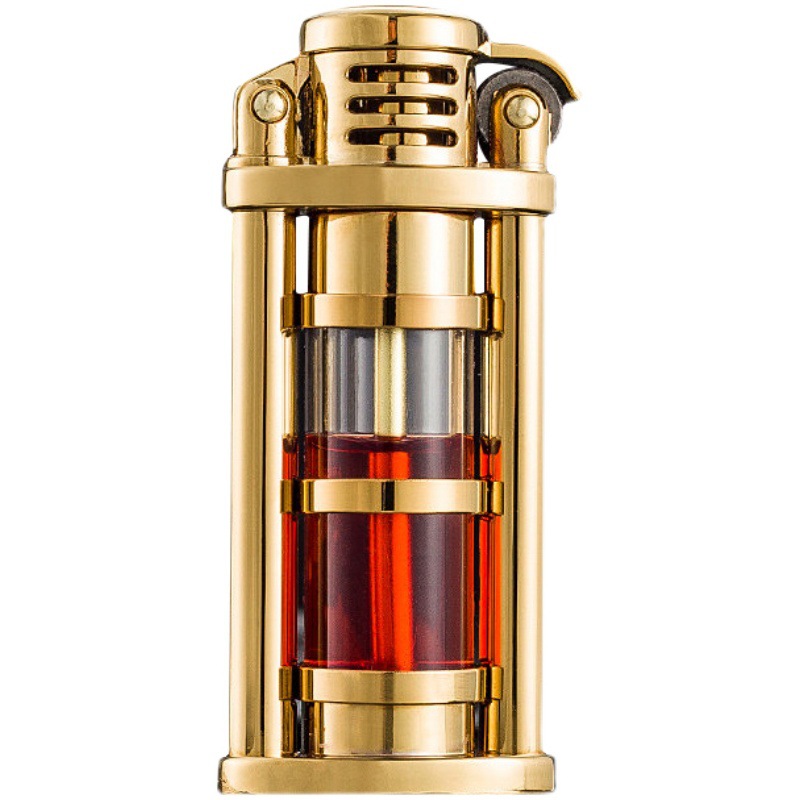 佐罗可视透明油仓煤油打火机砂轮复古老式高密封抖音网红男士防风