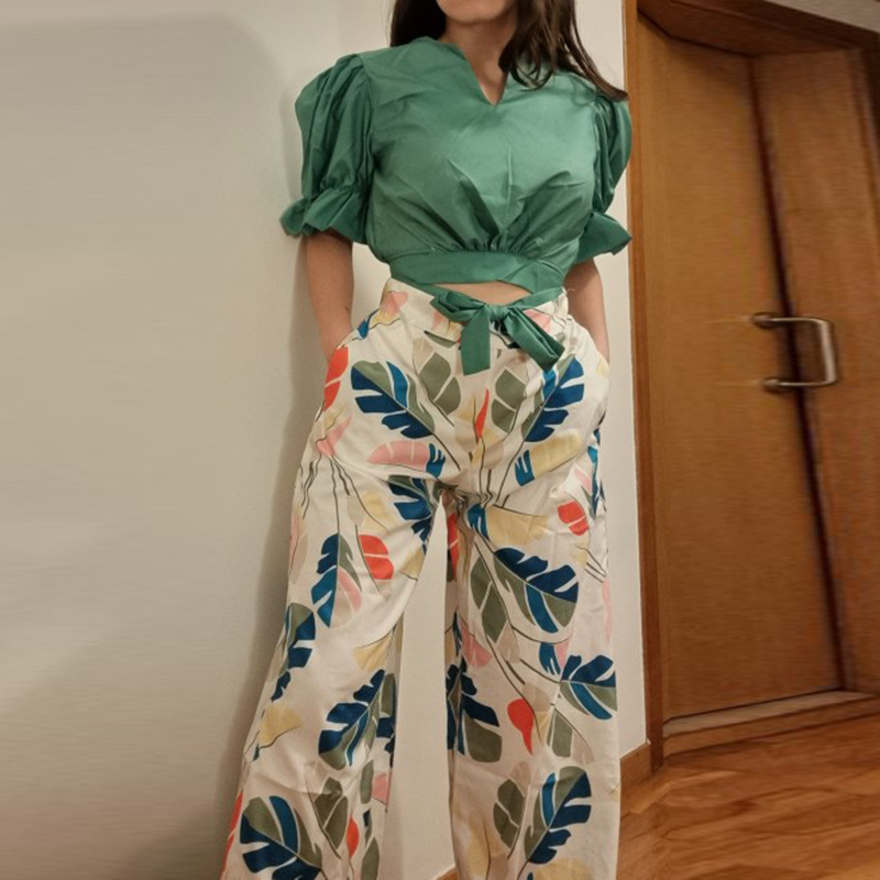 Holiday Women's Vacation Simple Style Polyester Pant Co-ord Set Pants Sets display picture 3