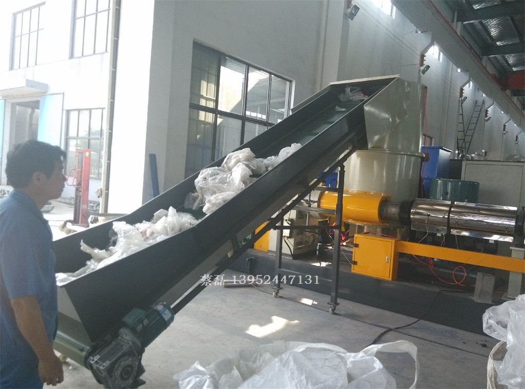 厂家直销废旧塑料回收再生造粒机、加工塑料颗粒机械设备