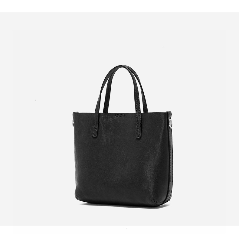 Women's Large Capacity Leather Bucket Shoulder Bag Commuter_voghion.com