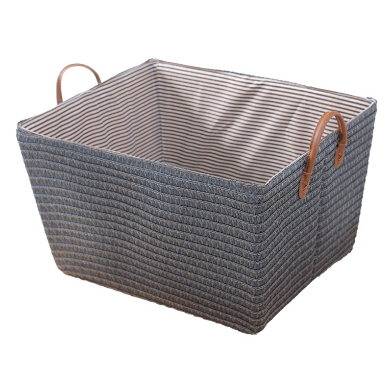 Bocadillos tejidos de imitación de ratán, cestas de almacenamiento plegables tejidas, juguetes tejidos de paja, cestas de almacenamiento con manijas, cestas de ropa sucia, cestas de artículos diversos