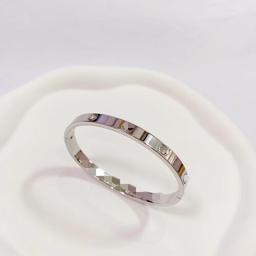 18K rose gold Kajia bracelet for women, non-fading, full of diamonds, one nail and one diamond, titanium steel bracelet for couples, mixed batch