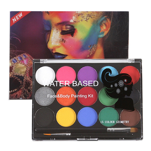 Hot-selling 15-color water-soluble pigment body painting paste Christmas face paint face painting water-based easy to clean